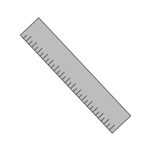 Maße grau Lineal