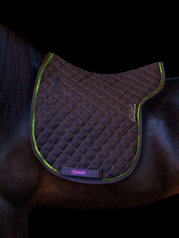 Sportsfreund x Melasol /  Satteldecke Wolle Chestnut|Frog