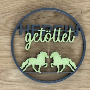 Deko-Reifen "herein getöltet"